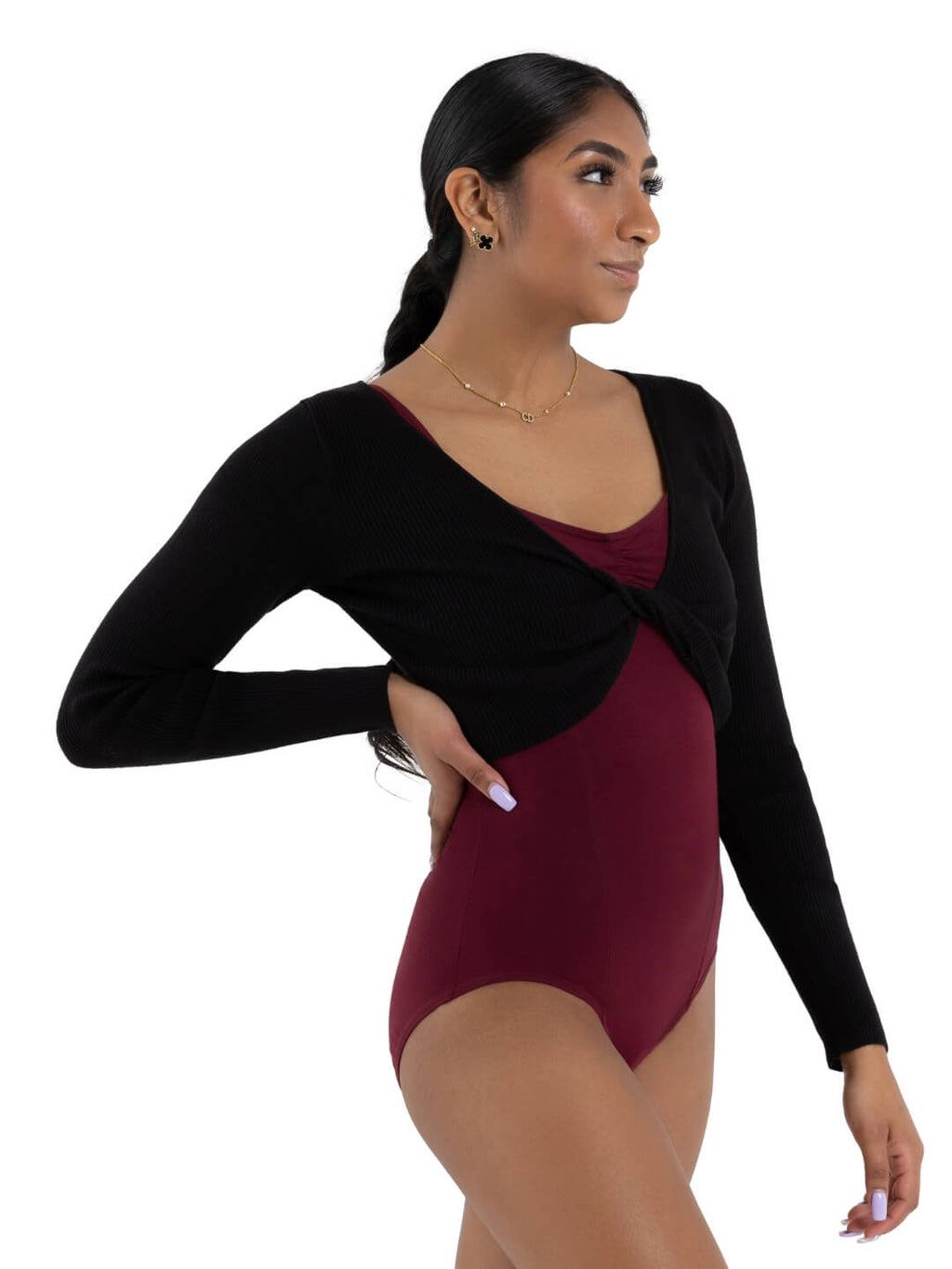 Shrug with Faux Knot