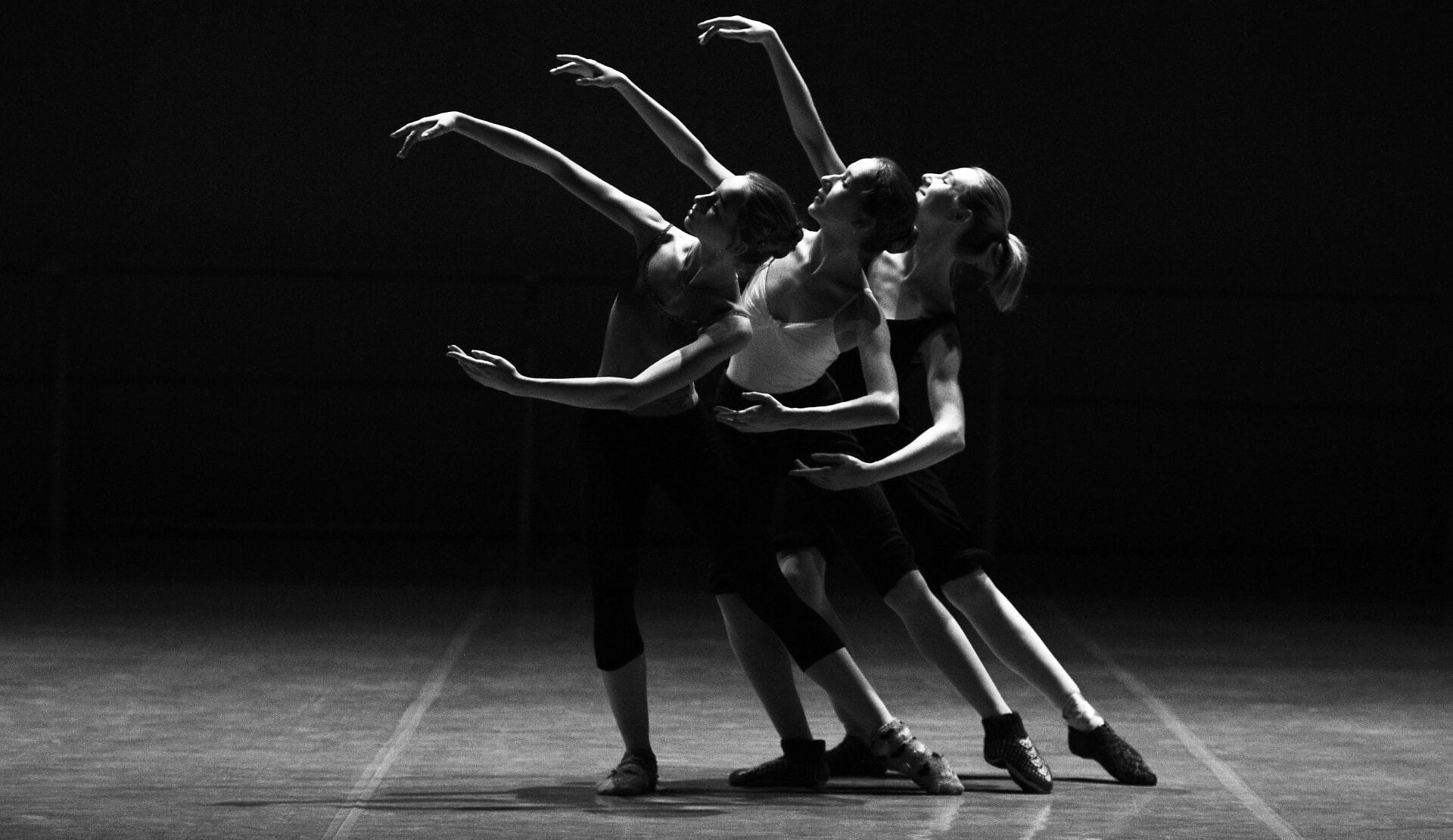 Performance by ballet dancers with grace and elegance